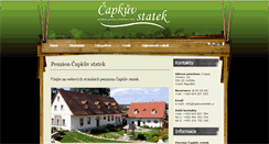 Desktop Screenshot of capkuvstatek.cz