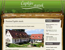 Tablet Screenshot of capkuvstatek.cz
